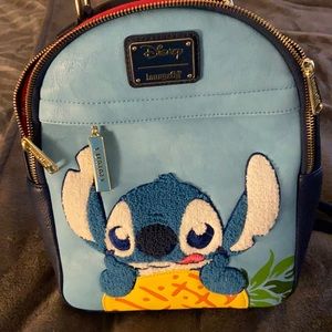 BNWOT Stitch Pineapple Backpack Loungefly,&Wallet